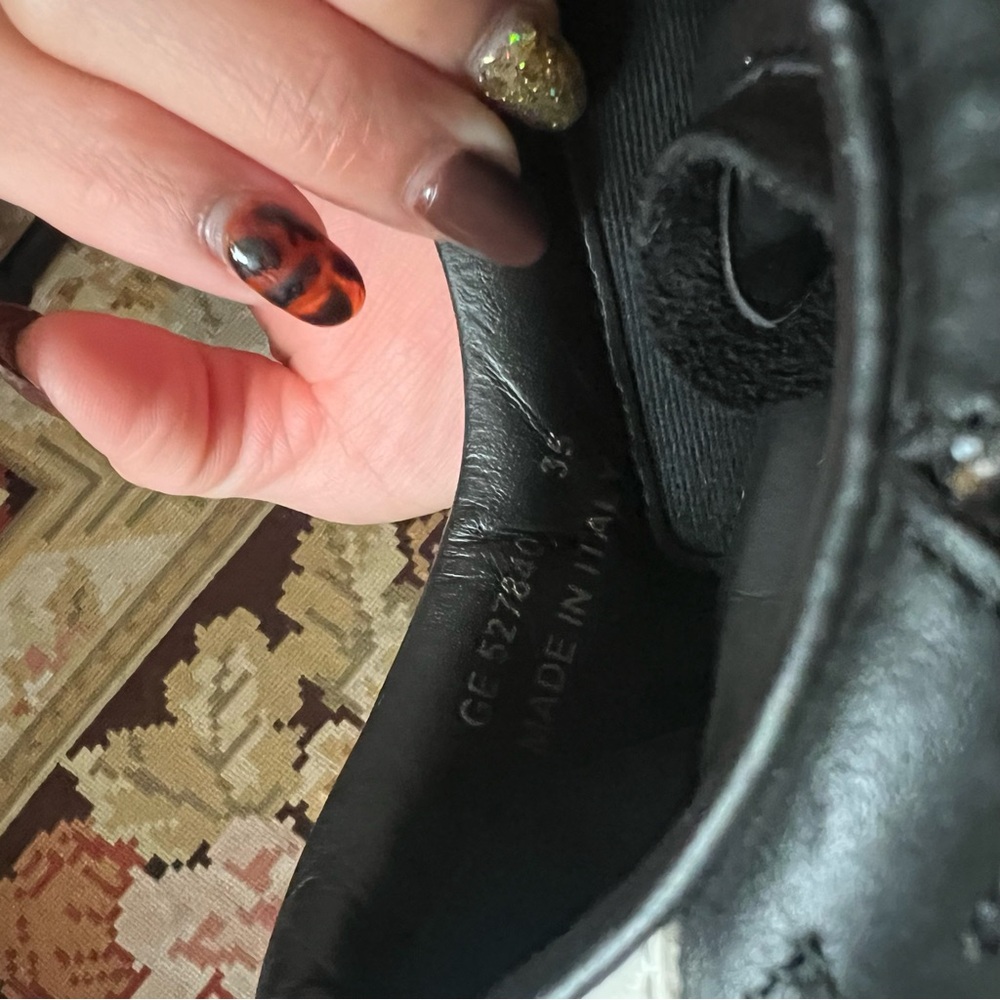 Saint Laurent Star Glitter Leather Sneakers - Picture 5 of 7